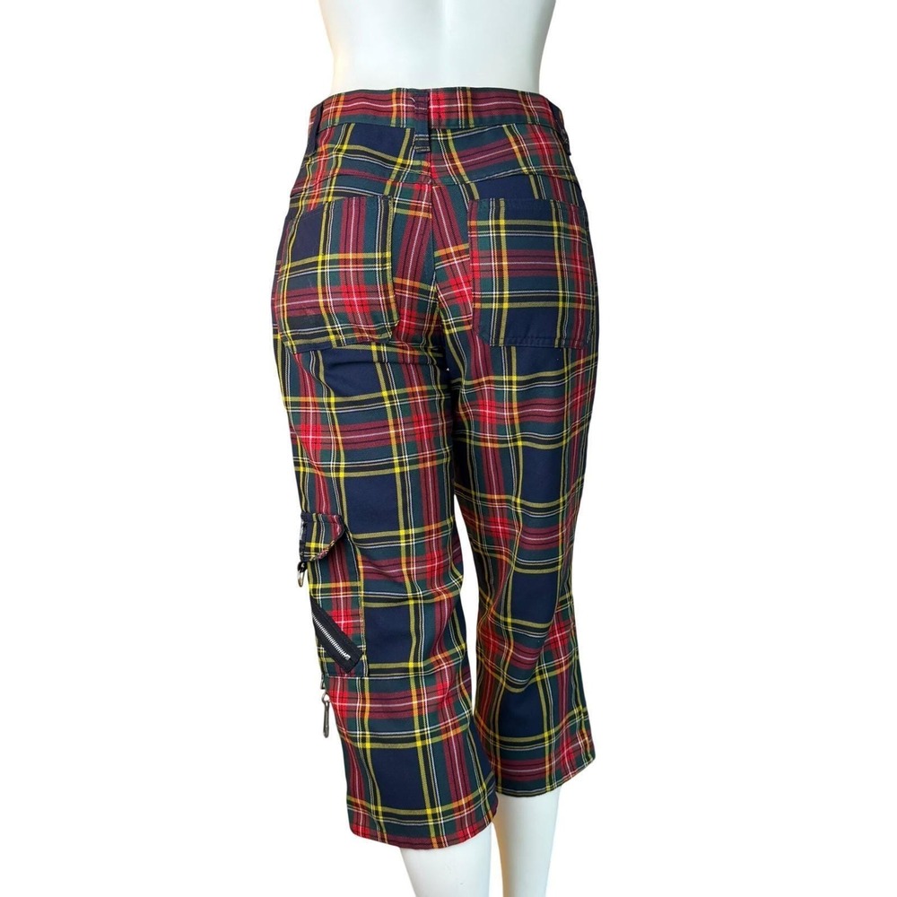 Vintage Tiger of London Plaid Cargo Pants High Waisted Bondage Punk Rock 30 - Picture 5 of 16